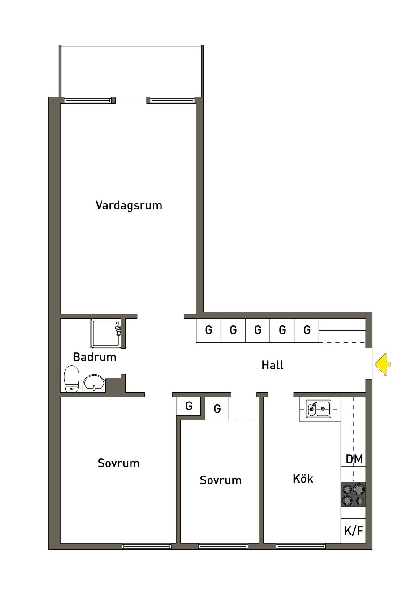 3 rum Lägenhet på Björnstigen 117, 3 tr Bergshamra Norra Solna kommun - bild 22