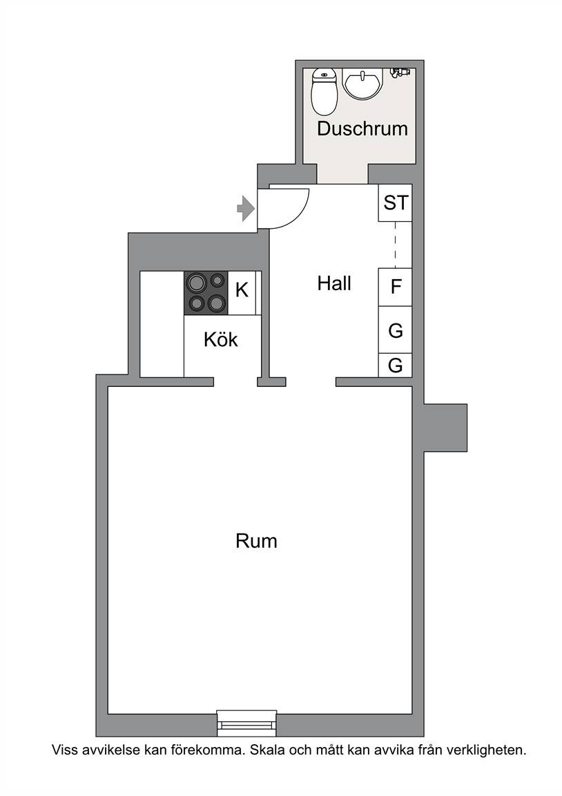 1 rum Lägenhet på Gamla Norrvägen 11C Norr Växjö kommun - bild 12