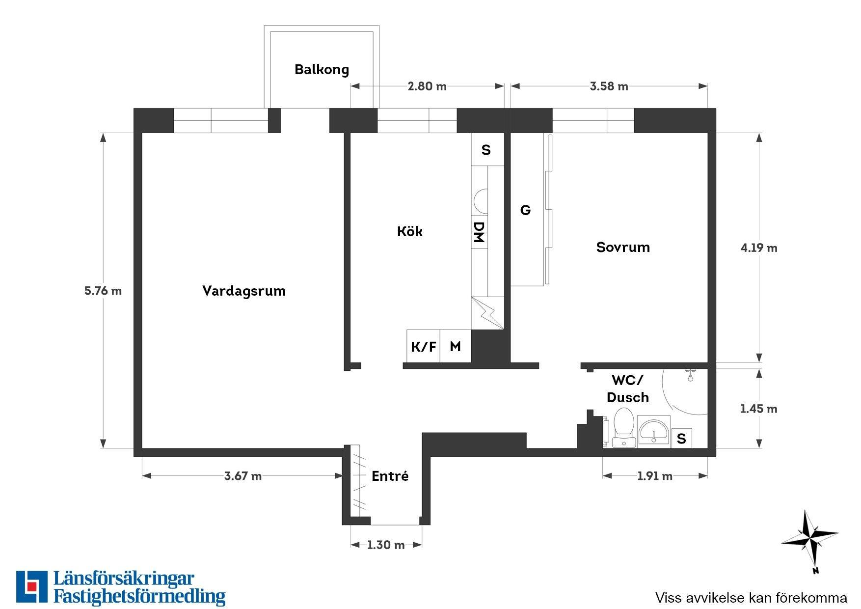 2 rum Lägenhet på Vintervädersgatan 1 Biskopsgården Göteborgs kommun - bild 14