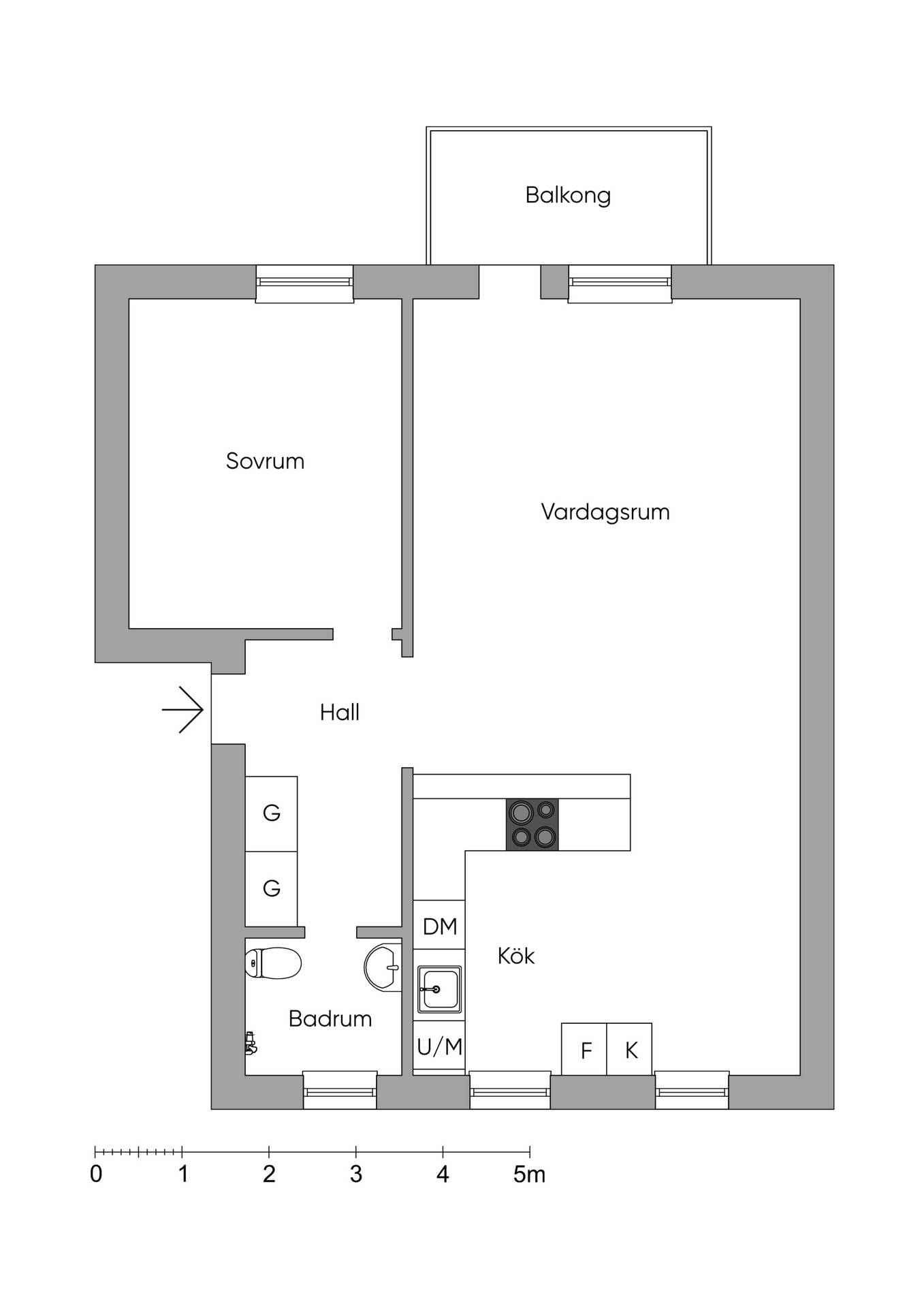 2 rum Lägenhet på Vadmalsvägen 2 Riksby, Bromma Stockholms kommun - bild 19