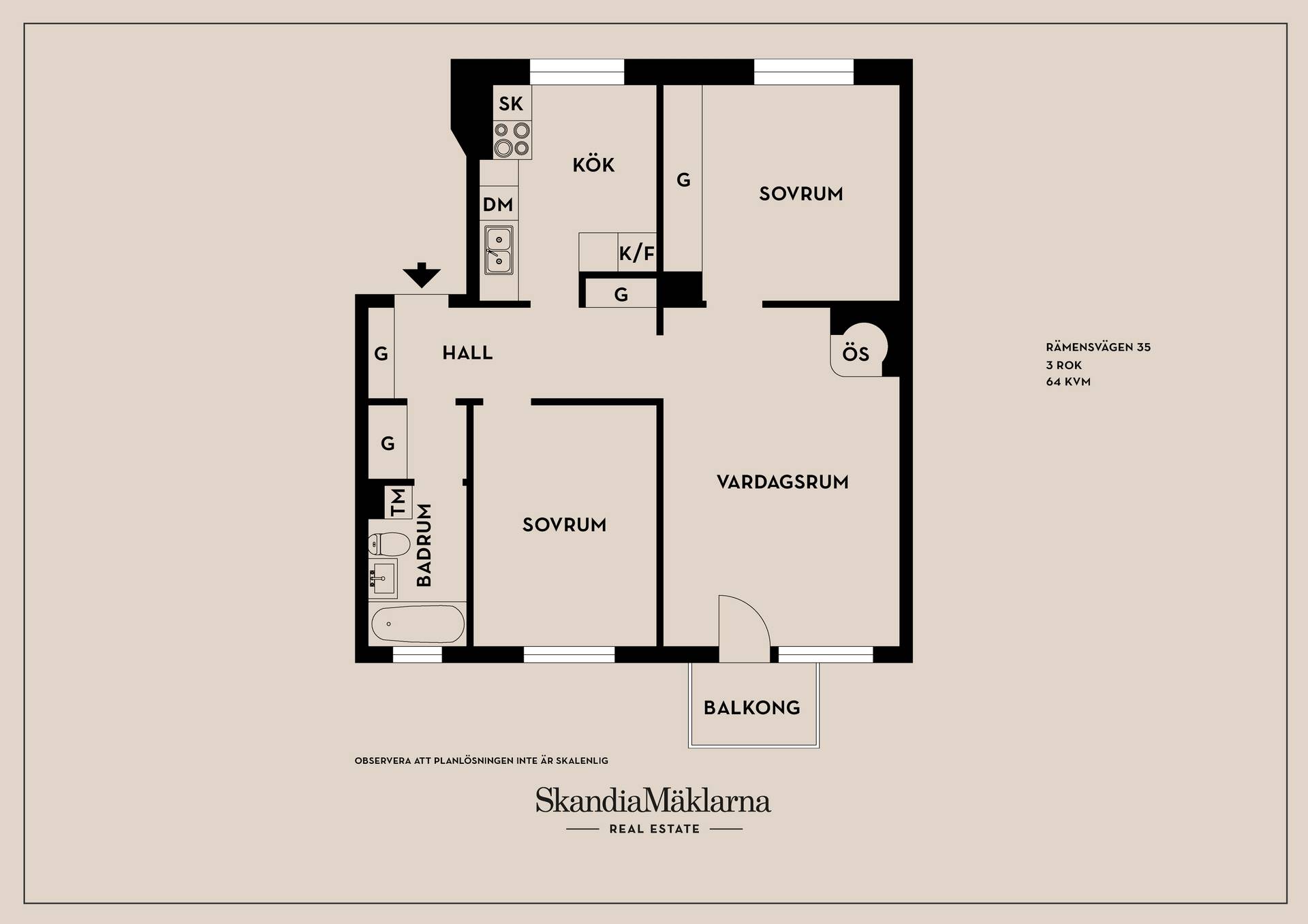 3 rum Lägenhet på Rämensvägen 35 Årsta Stockholms kommun - bild 4