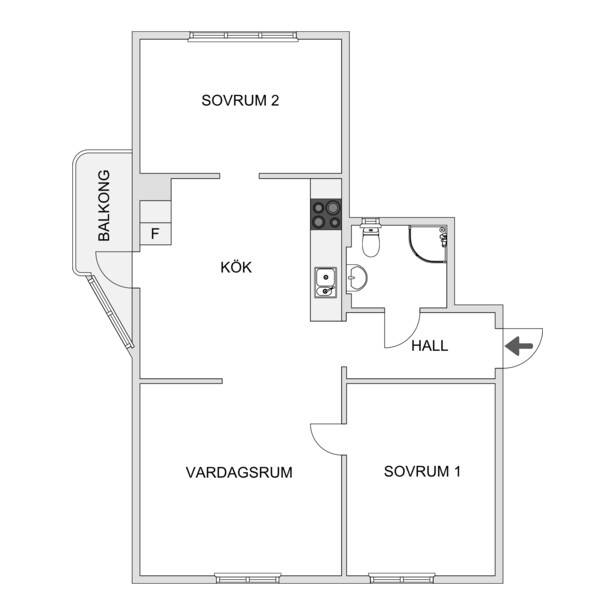 3 rum Lägenhet på Örngatan 15 Tornhagen/Gottfridsberg Linköpings kommun - bild 12