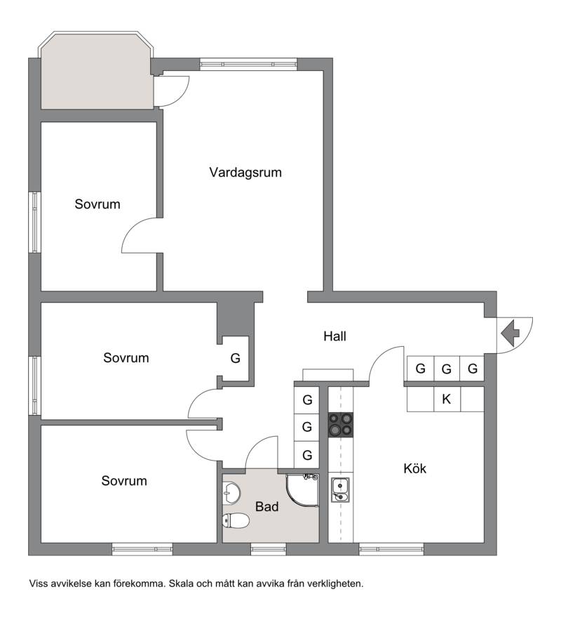 4 rum Lägenhet på Kolonivägen 9 Hudiksvall Hudiksvalls kommun - bild 23