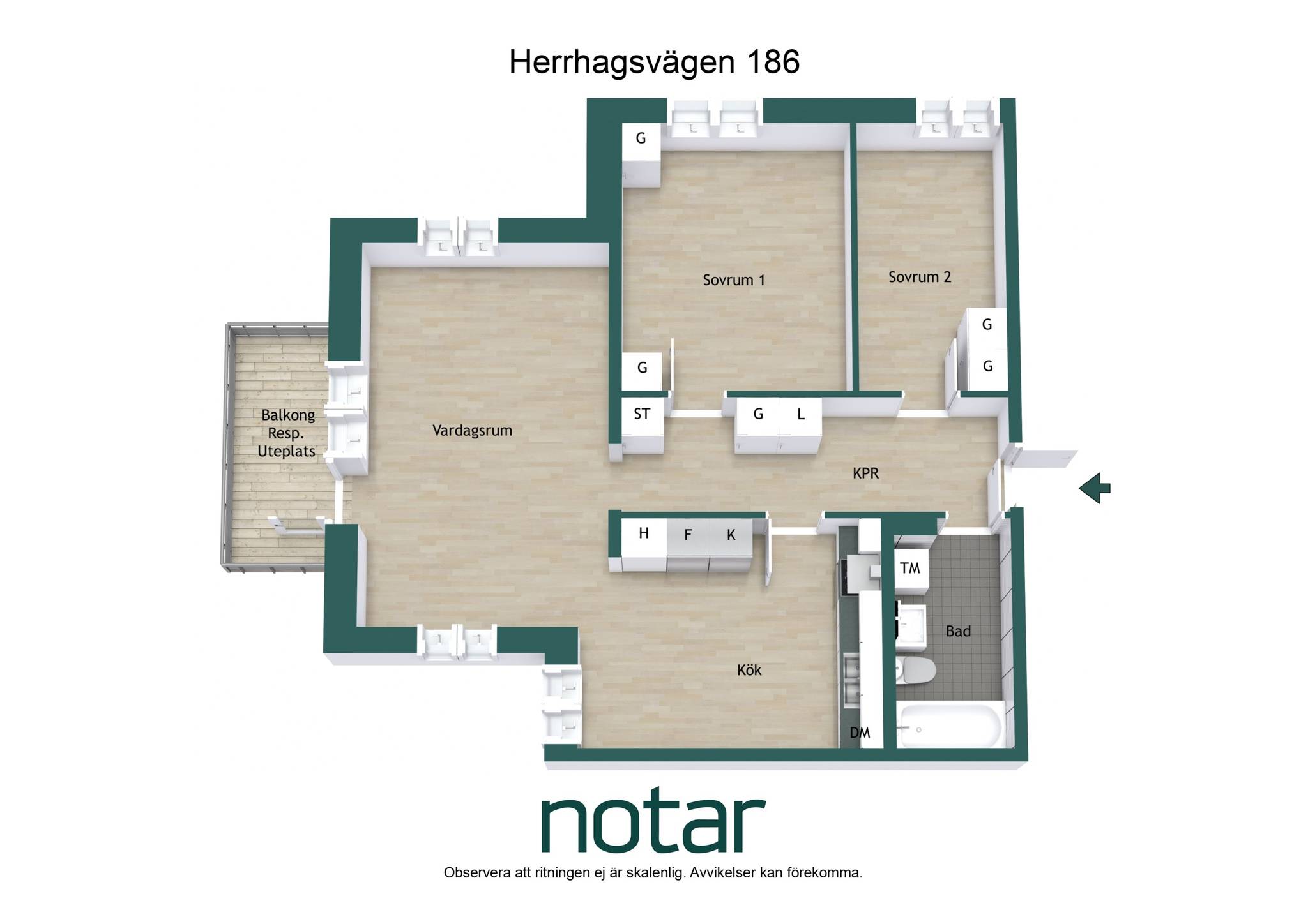 3 rum Lägenhet på Herrhagsvägen 186 Herrhagen Uppsala kommun - bild 23