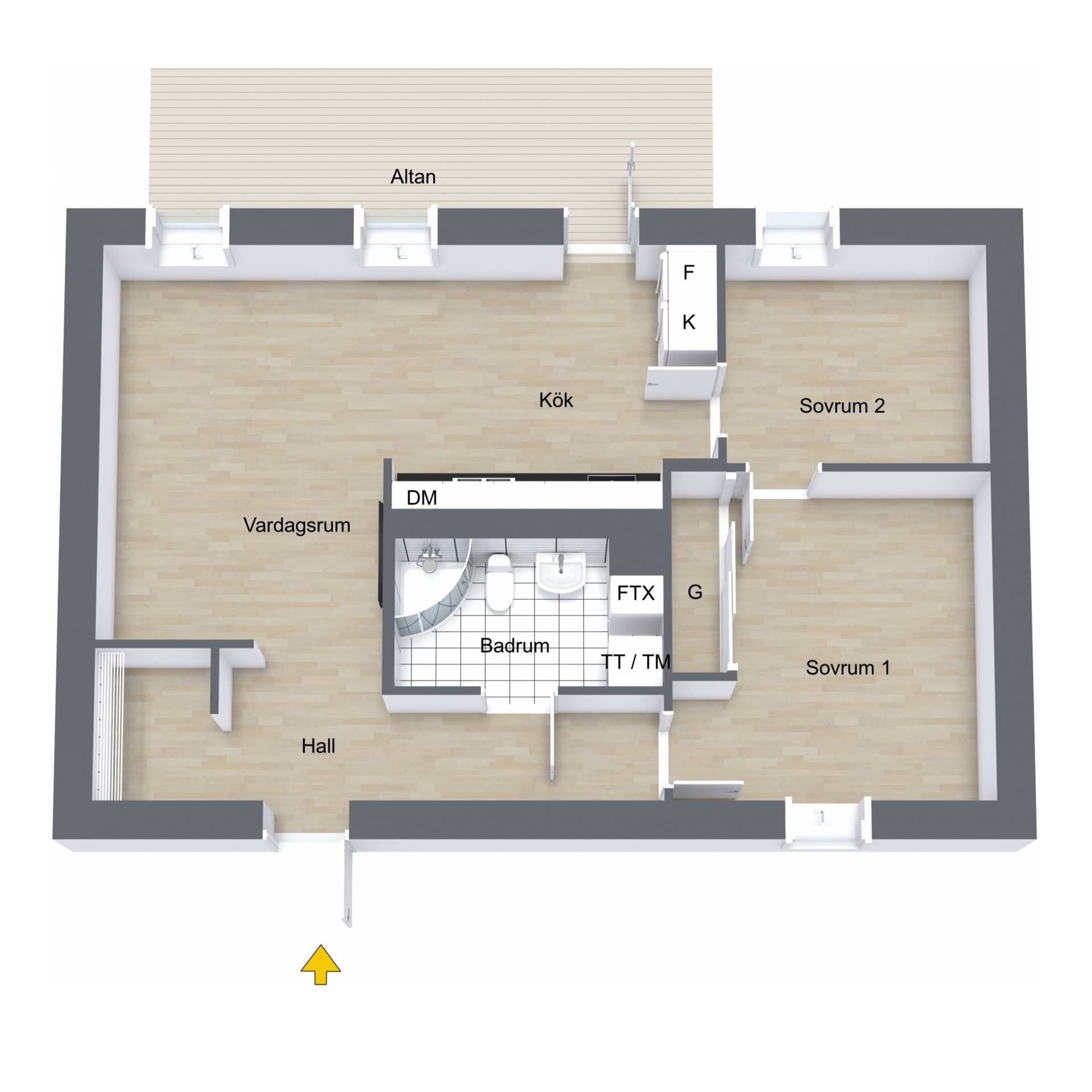 3 rum Lägenhet på Opalvägen 45 Stenhagen Uppsala kommun - bild 36