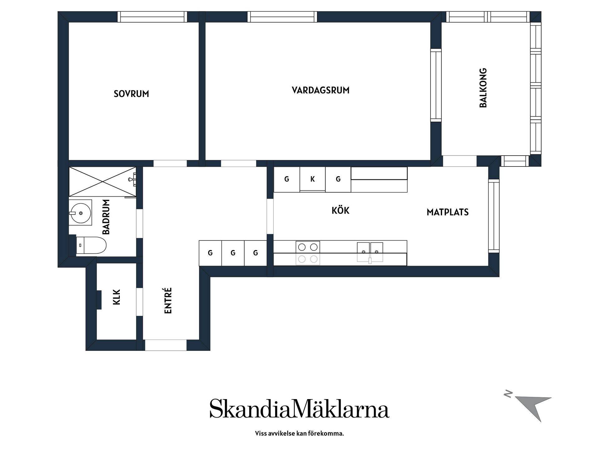 2 rum Lägenhet på Trädgårdsgatan 17 Oxelösund Oxelösunds kommun - bild 15