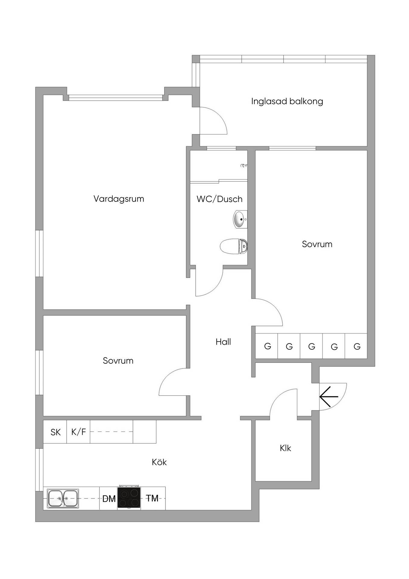 3 rum Lägenhet på Kastvindsgatan 1 Centrala Hisingen - Ramberget Göteborgs kommun - bild 12