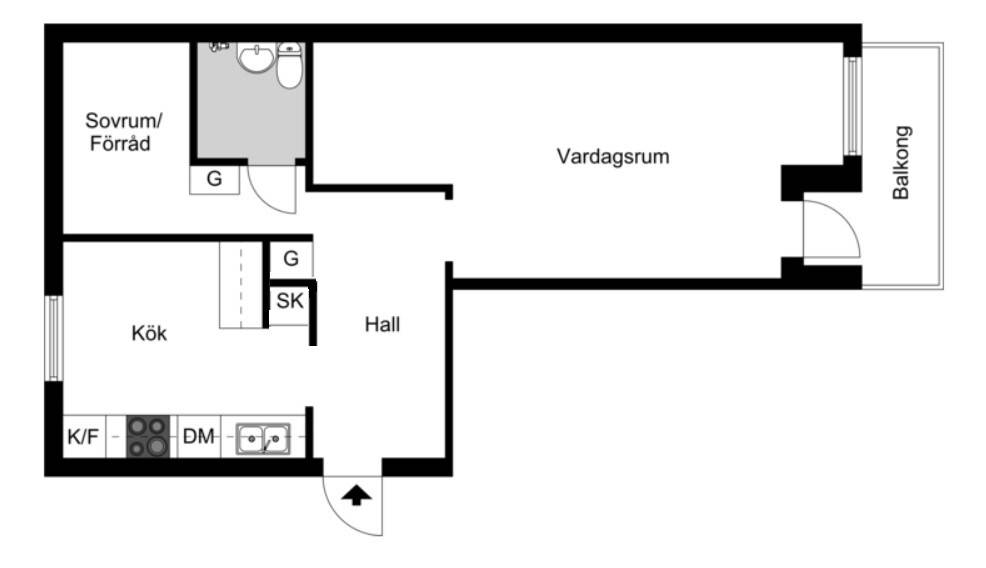 1.5 rum Lägenhet på Skövdevägen 19B Tibro kommun - bild 21
