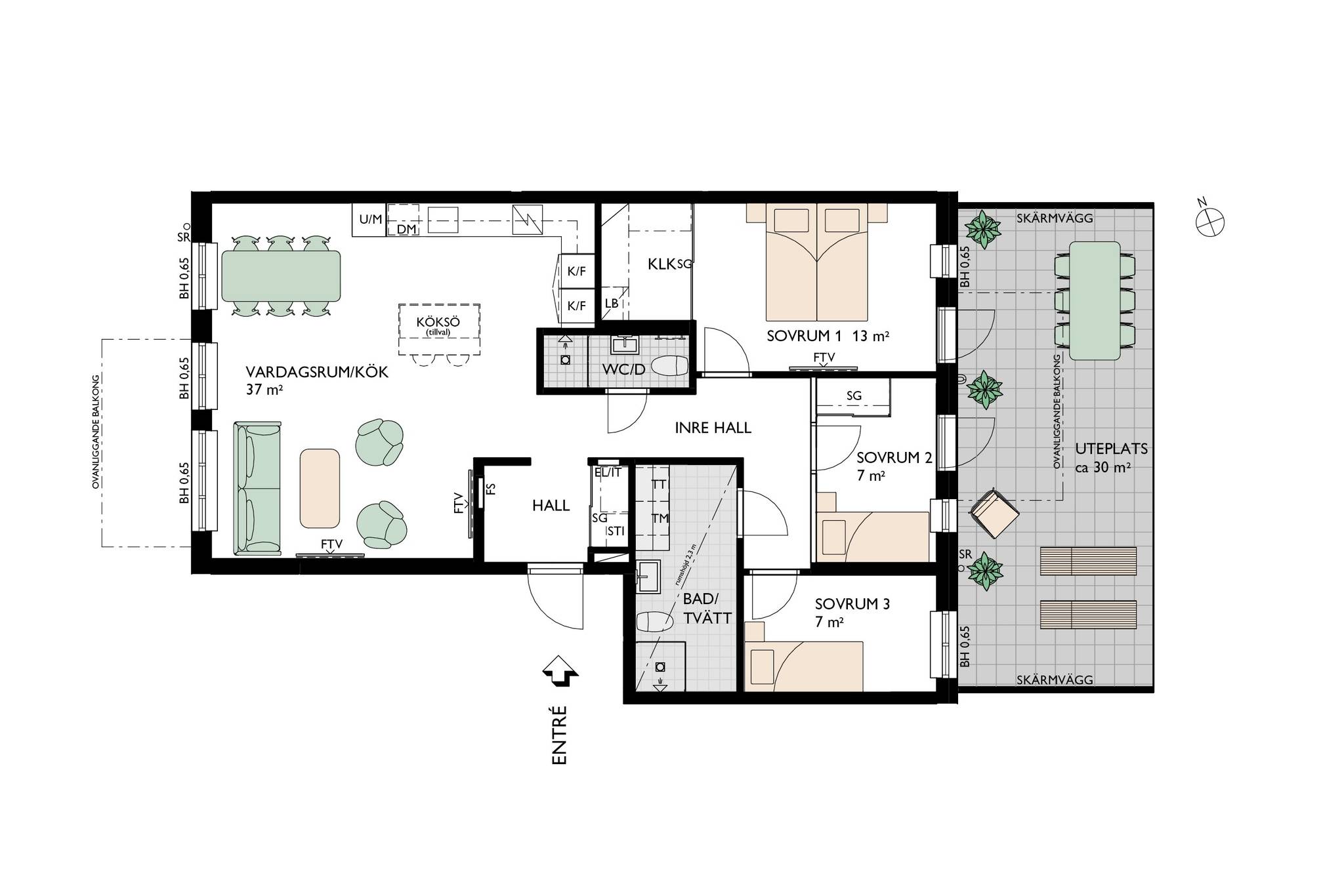 4 rum Lägenhet på Industrigatan 6 Kungsbacka Kungsbacka kommun - bild 10