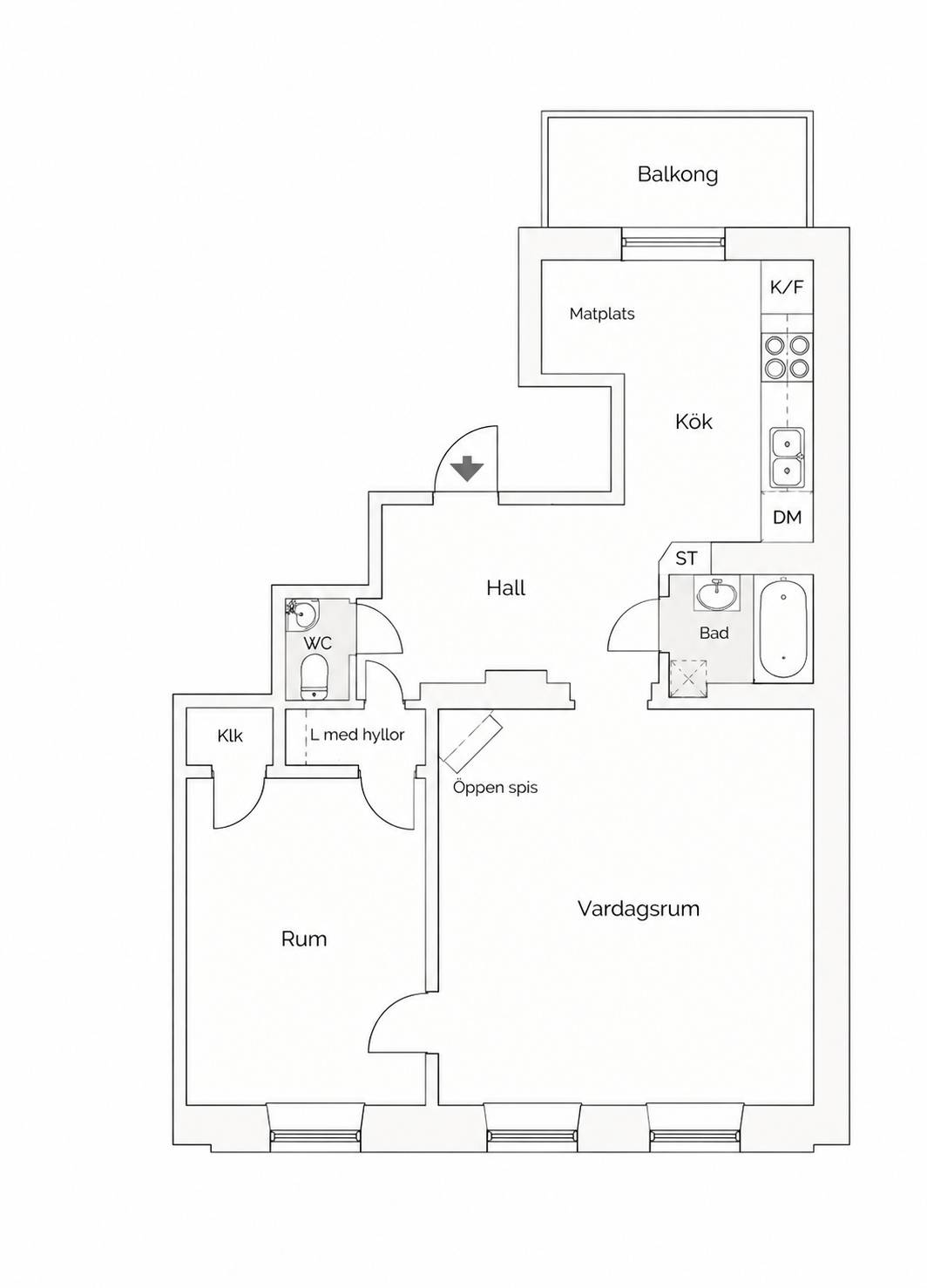 2 rum Lägenhet på Karlbergsvägen 70B Vasastan Stockholms kommun - bild 29