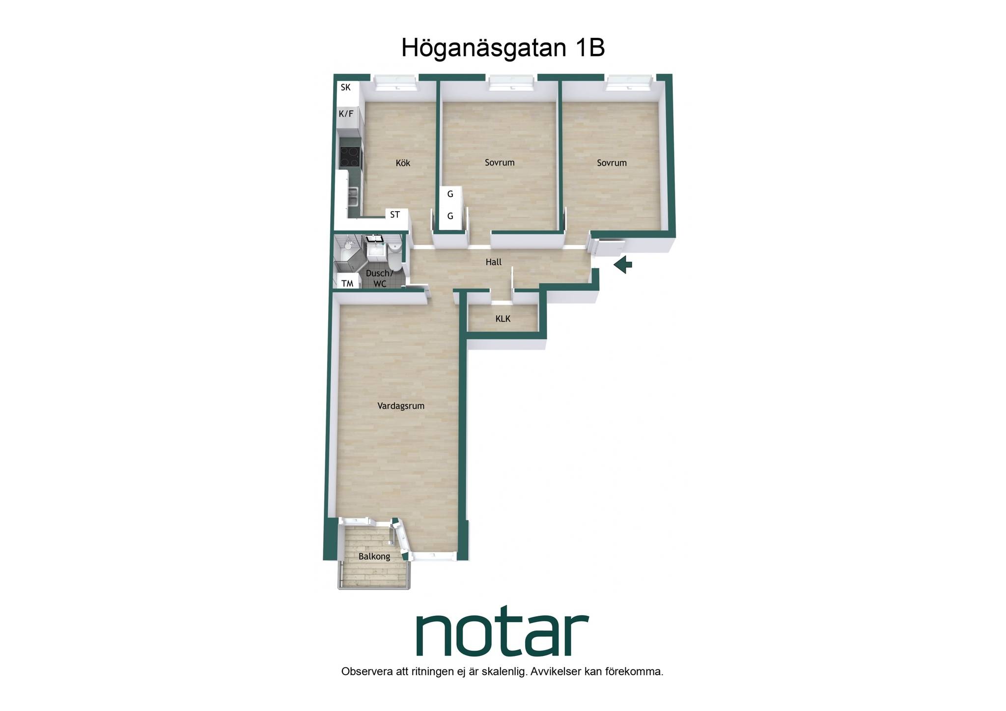 3 rum Lägenhet på Höganäsgatan 1B Höganäs Uppsala kommun - bild 4