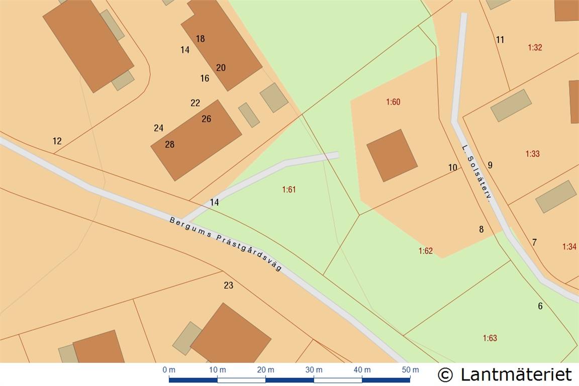 Tomt på Bergums prästgårdsväg 14 Olofstorp Göteborgs kommun - bild 8