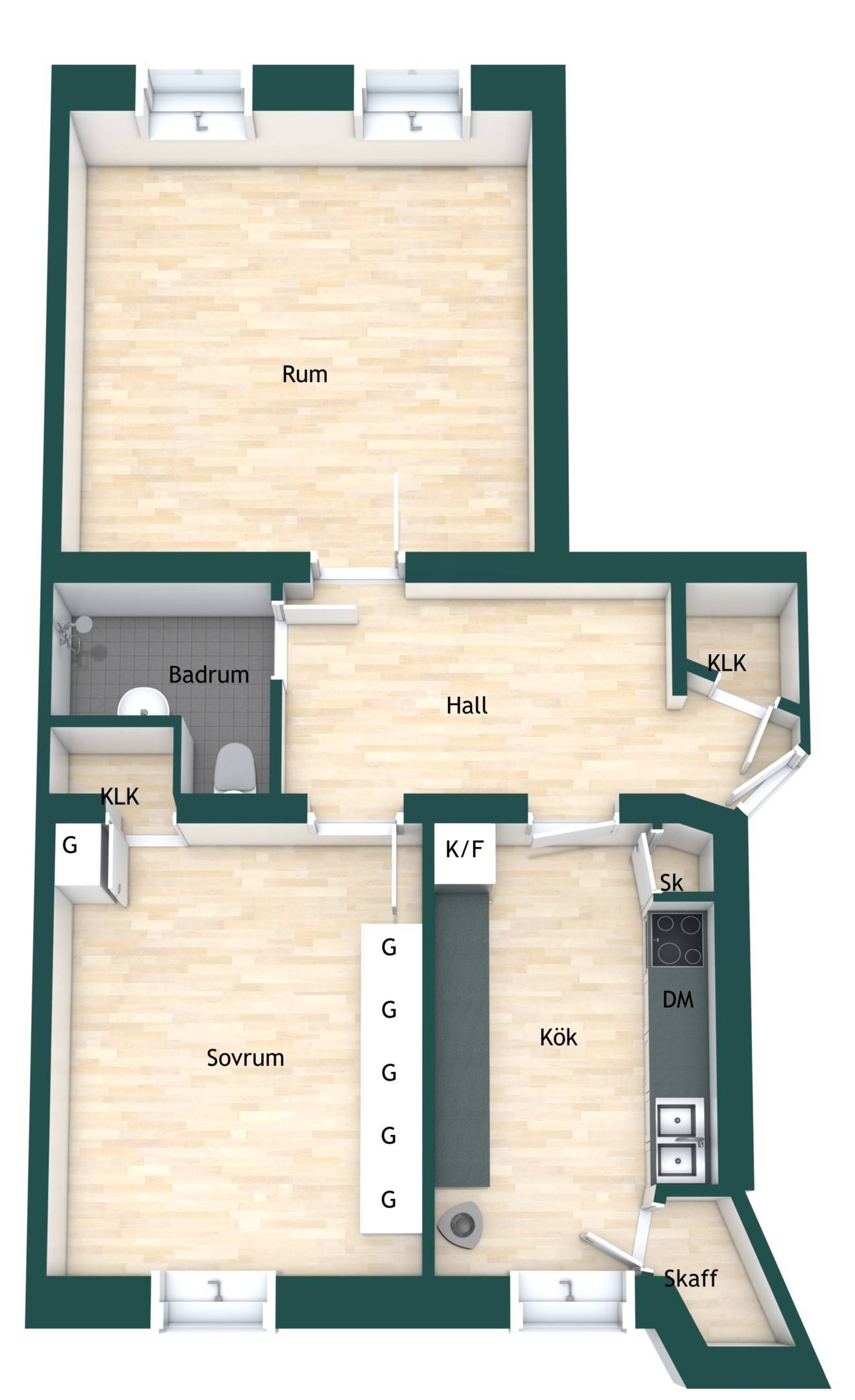 2 rum Lägenhet på Tegnérgatan 22B Luthagen Uppsala kommun - bild 26