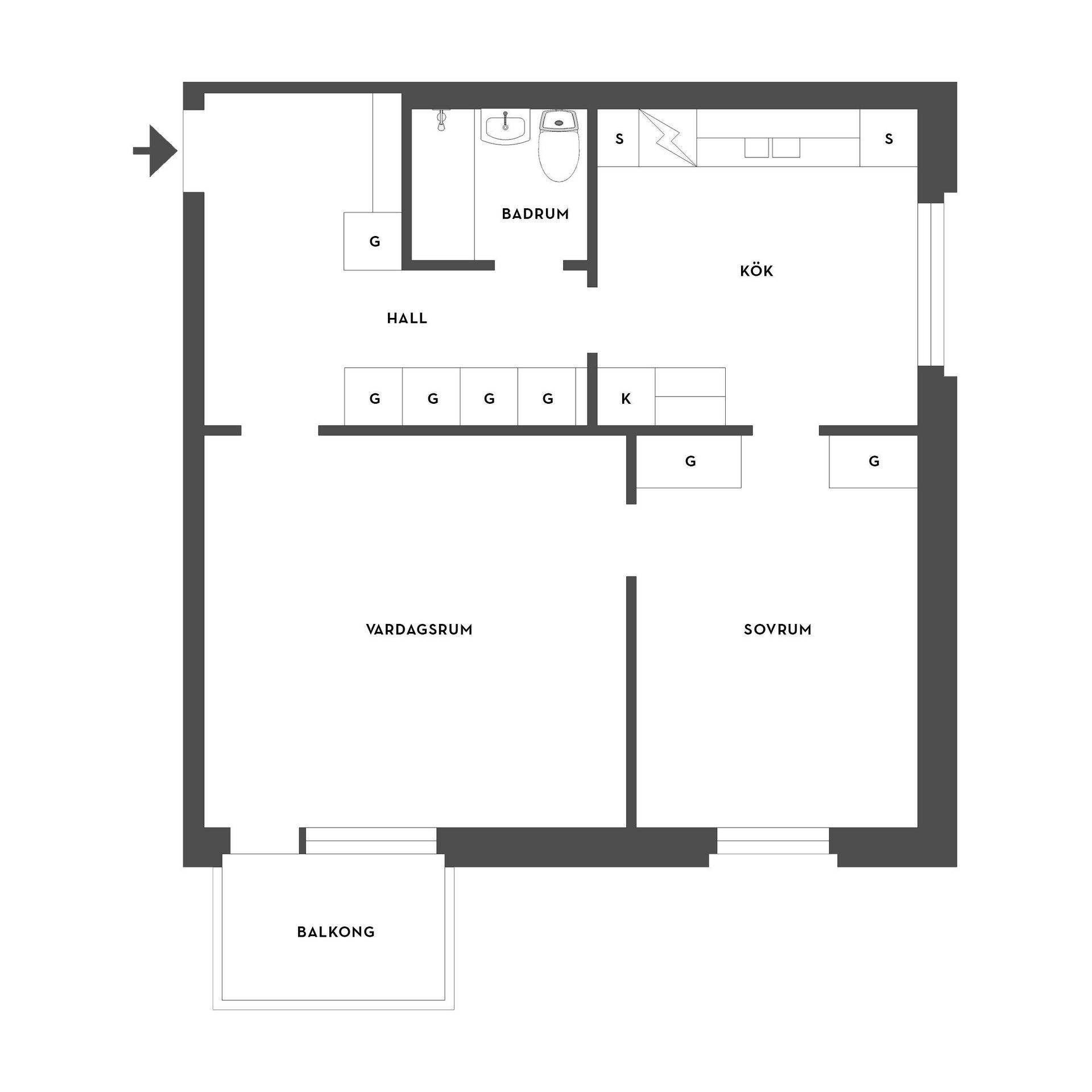2 rum Lägenhet på Lindormsgatan 35 Sjöbo Borås kommun - bild 17