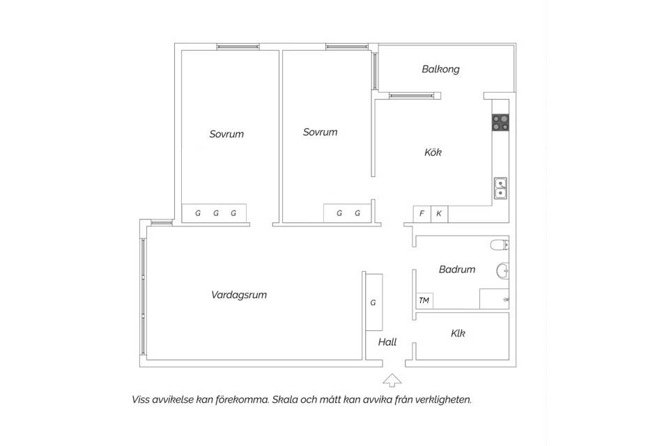 3 rum Lägenhet på Carl Malmstens Väg 12 Bergshamra Solna kommun - bild 24