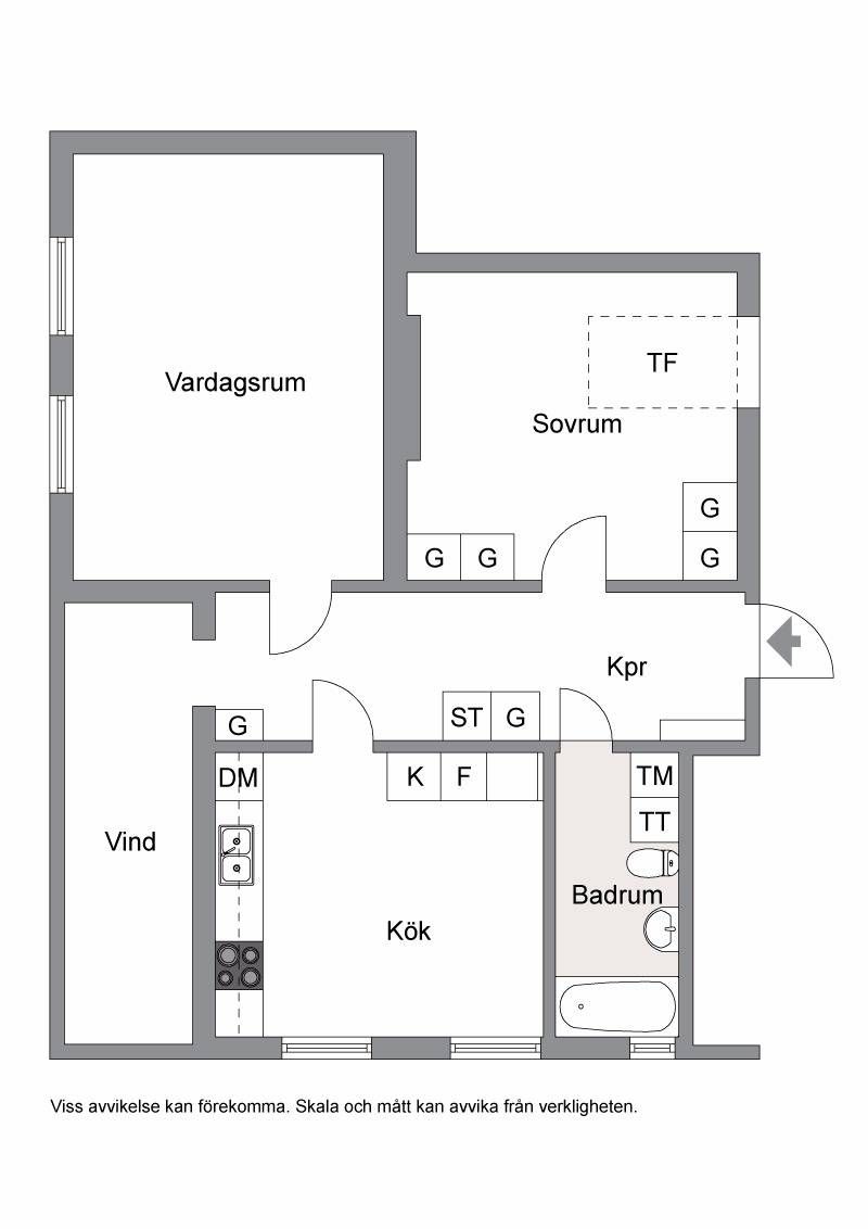 2 rum Lägenhet på Tingsgatan 10 C Centralt Arvika kommun - bild 22