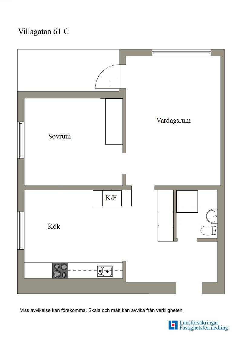 2 rum Lägenhet på Villagatan 61 C Centralt Örnsköldsviks kommun - bild 19