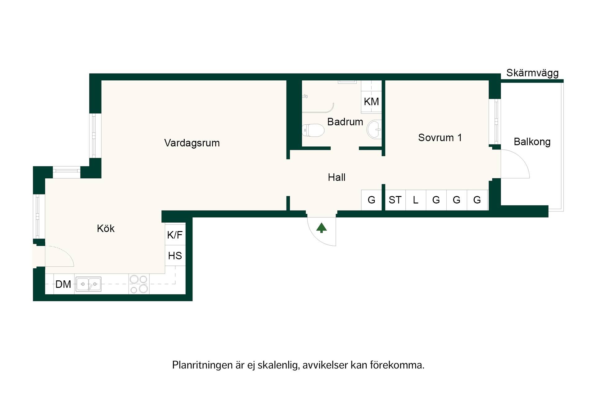 2 rum Lägenhet på Ekfatsgatan 2, 6tr Liljeholmskajen Stockholms kommun - bild 6