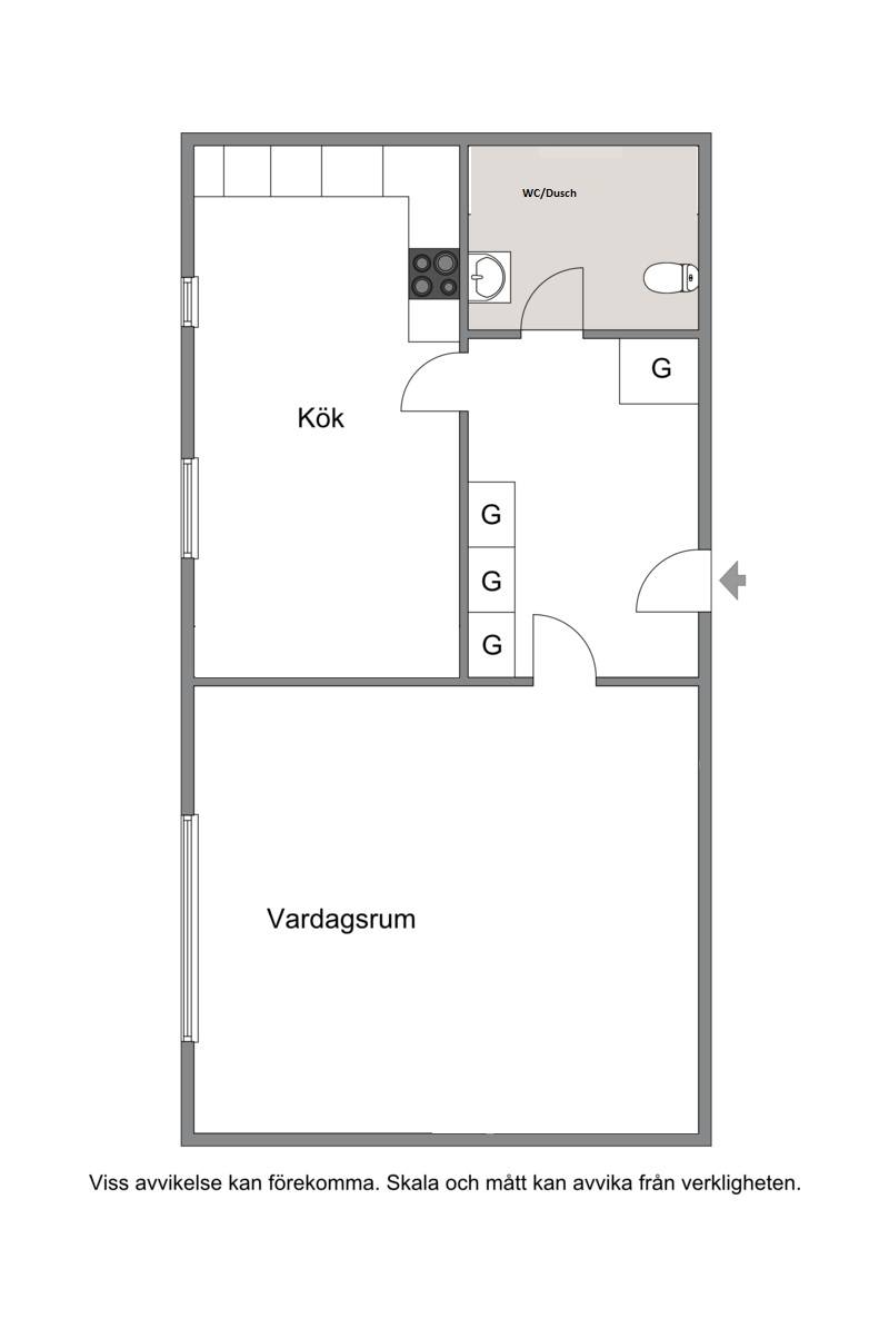 1 rum Lägenhet på Ågårdsgatan 5C Påfågeln / Centrum Ronneby kommun - bild 12