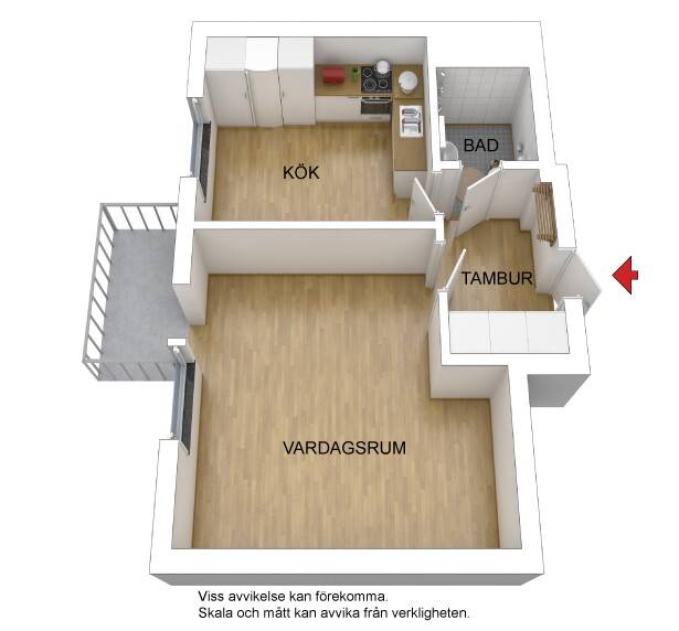 1 rum Lägenhet på Ekeforsvägen 4B Bankeryd Jönköpings kommun - bild 3