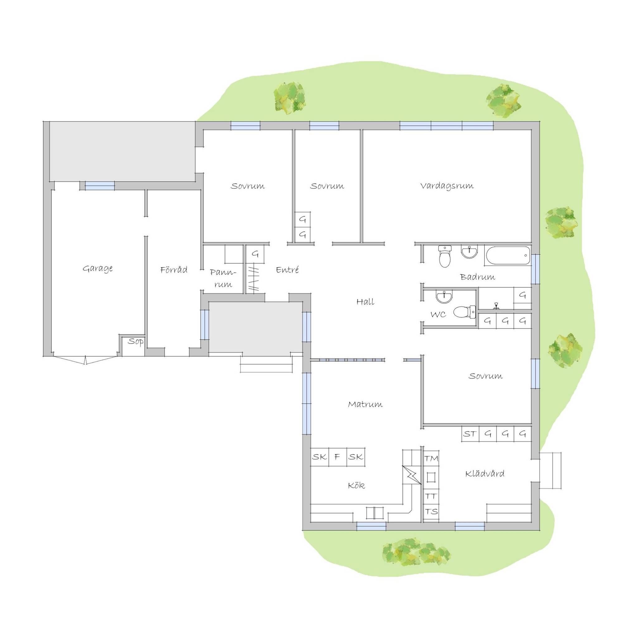 5 rum Villa på Jungmansvägen 3 Gimonäs Umeå kommun - bild 28
