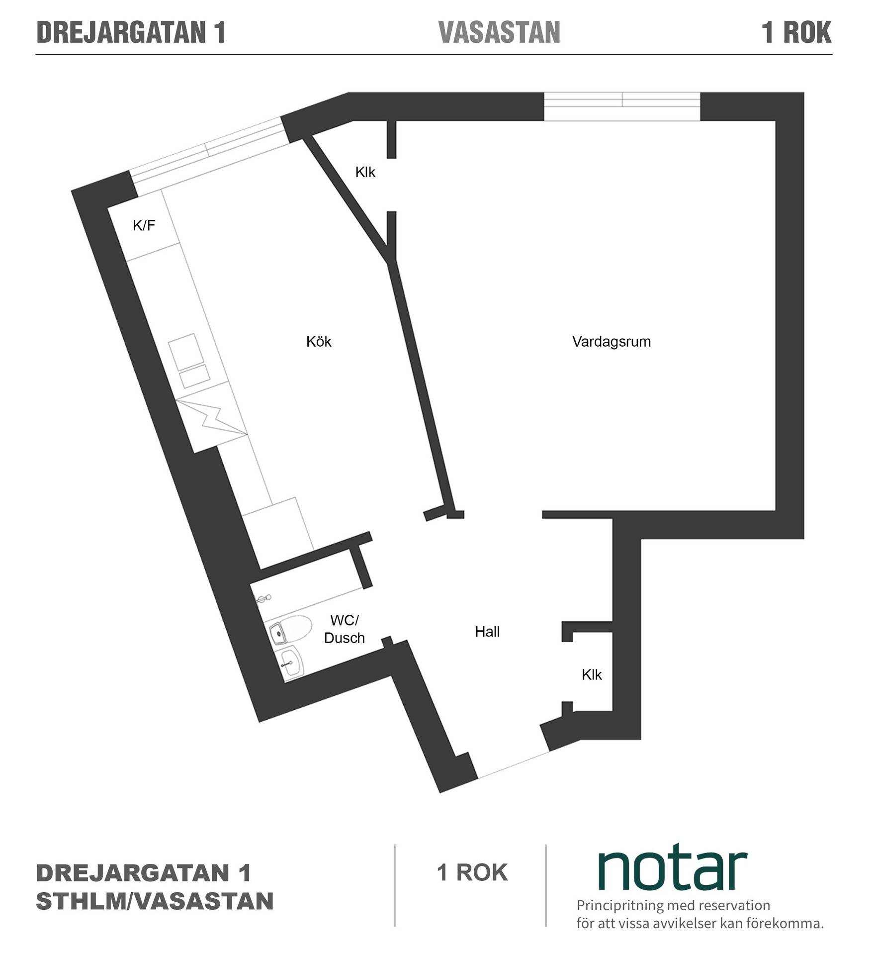 1 rum Lägenhet på Drejargatan 1, 3TR Vasastan - Birkastan Stockholms kommun - bild 12