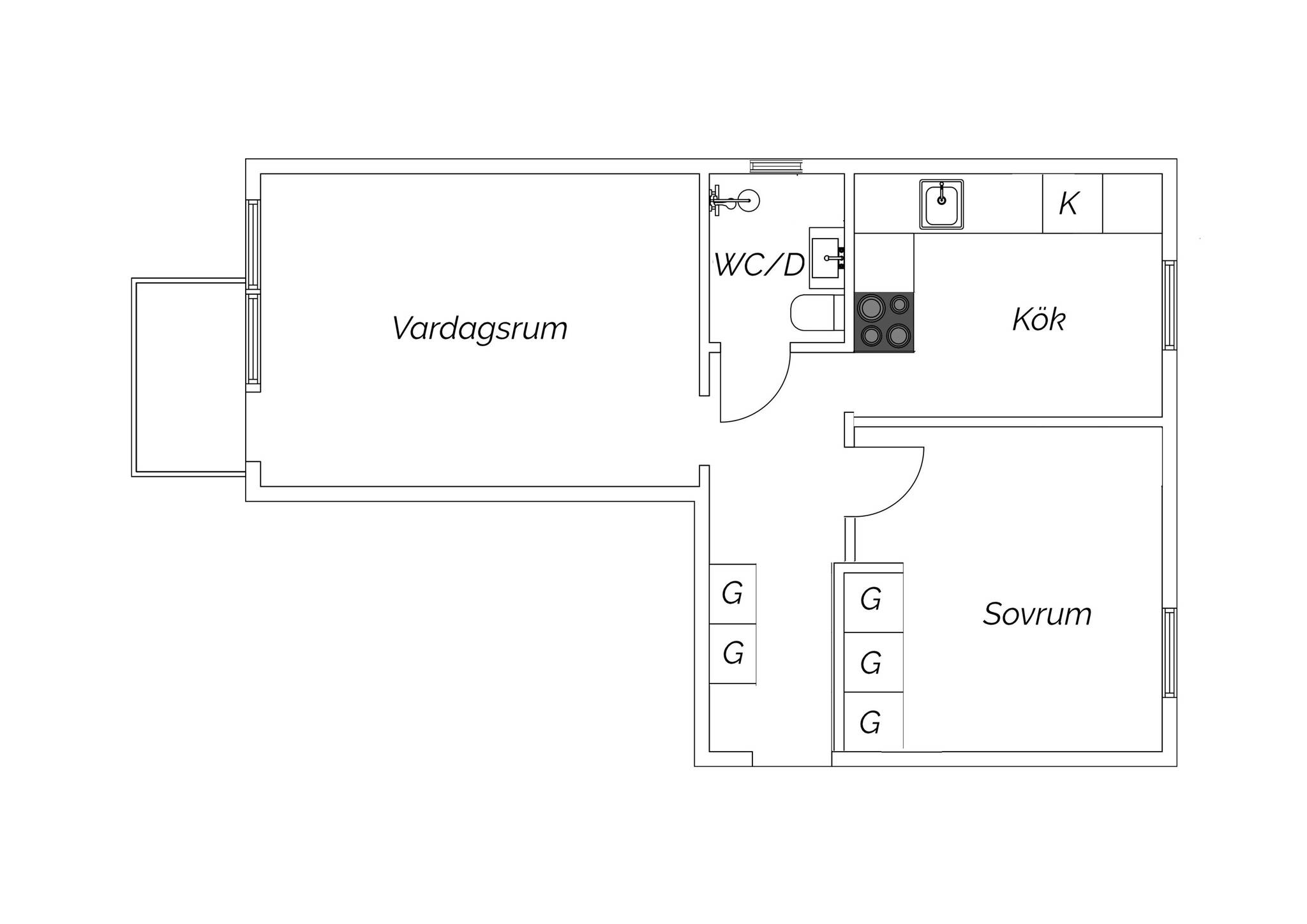 2 rum Lägenhet på Ringvägen 36 Västerhaninge Haninge kommun - bild 14