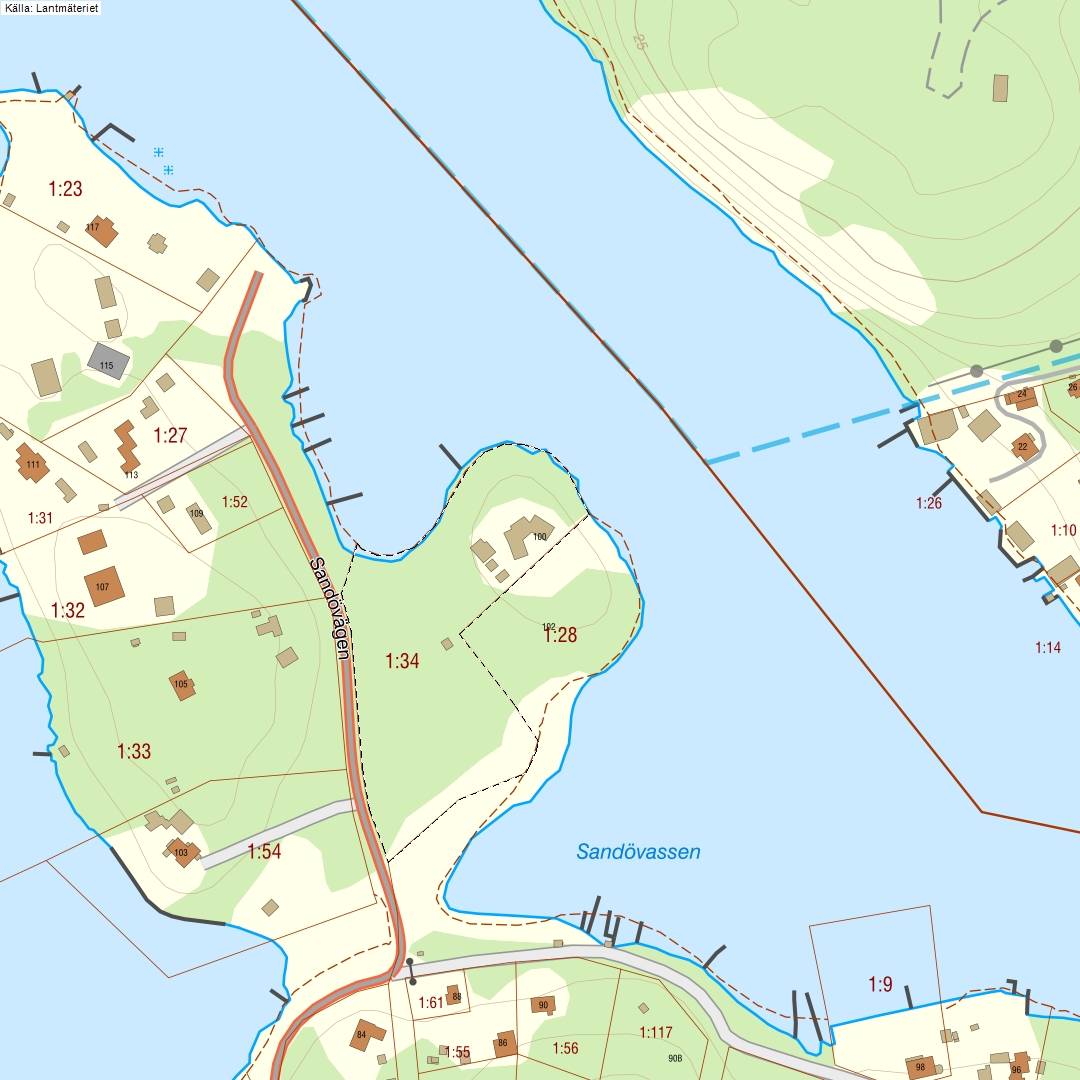 5 rum Vinterbonat fritidshus på Sandövägen 100 och 102 Norrnäs Värmdö kommun - bild 67