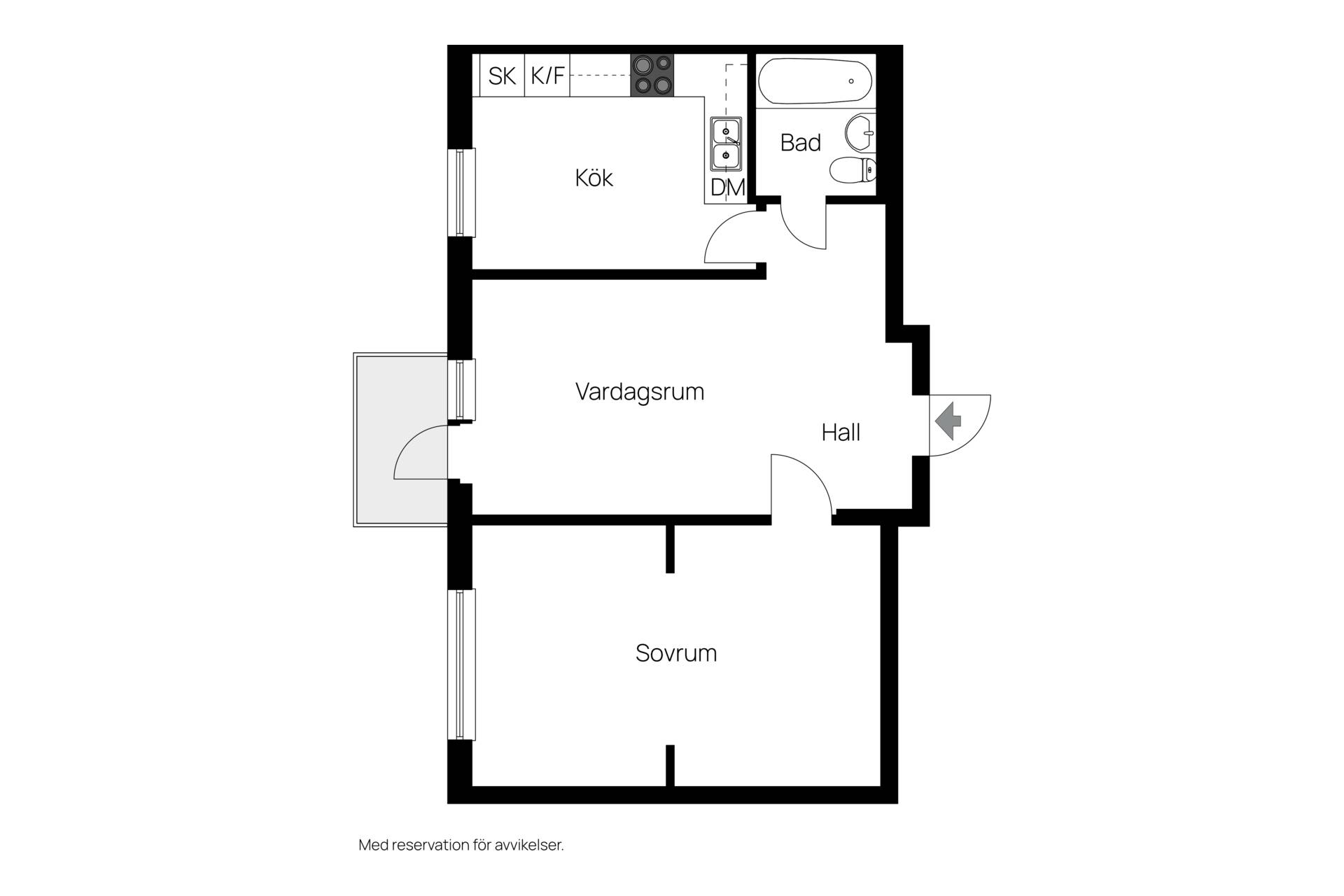 2 rum Lägenhet på Fridhemsgatan 108a Skönsmon Sundsvalls kommun - bild 14