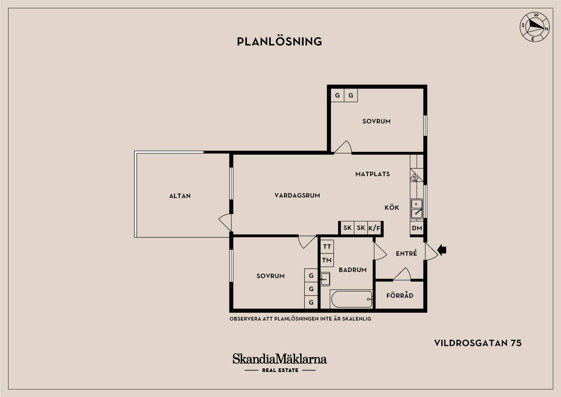 3 rum Lägenhet på Vildrosgatan 75 Vasatorps Trädgård Helsingborgs kommun - bild 19