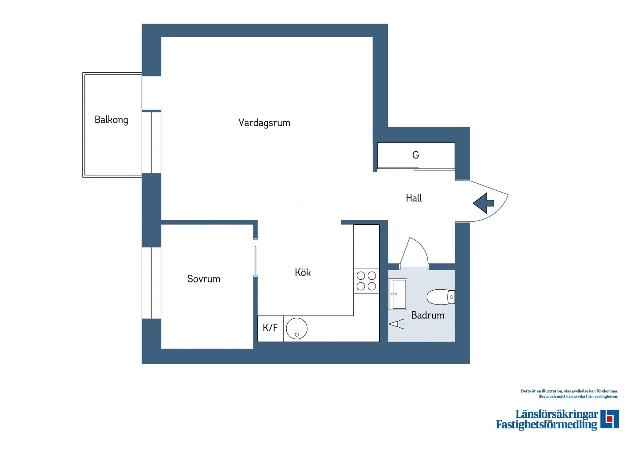 1 rum Lägenhet på Kristinegatan 7B Centralt Falu kommun - bild 25