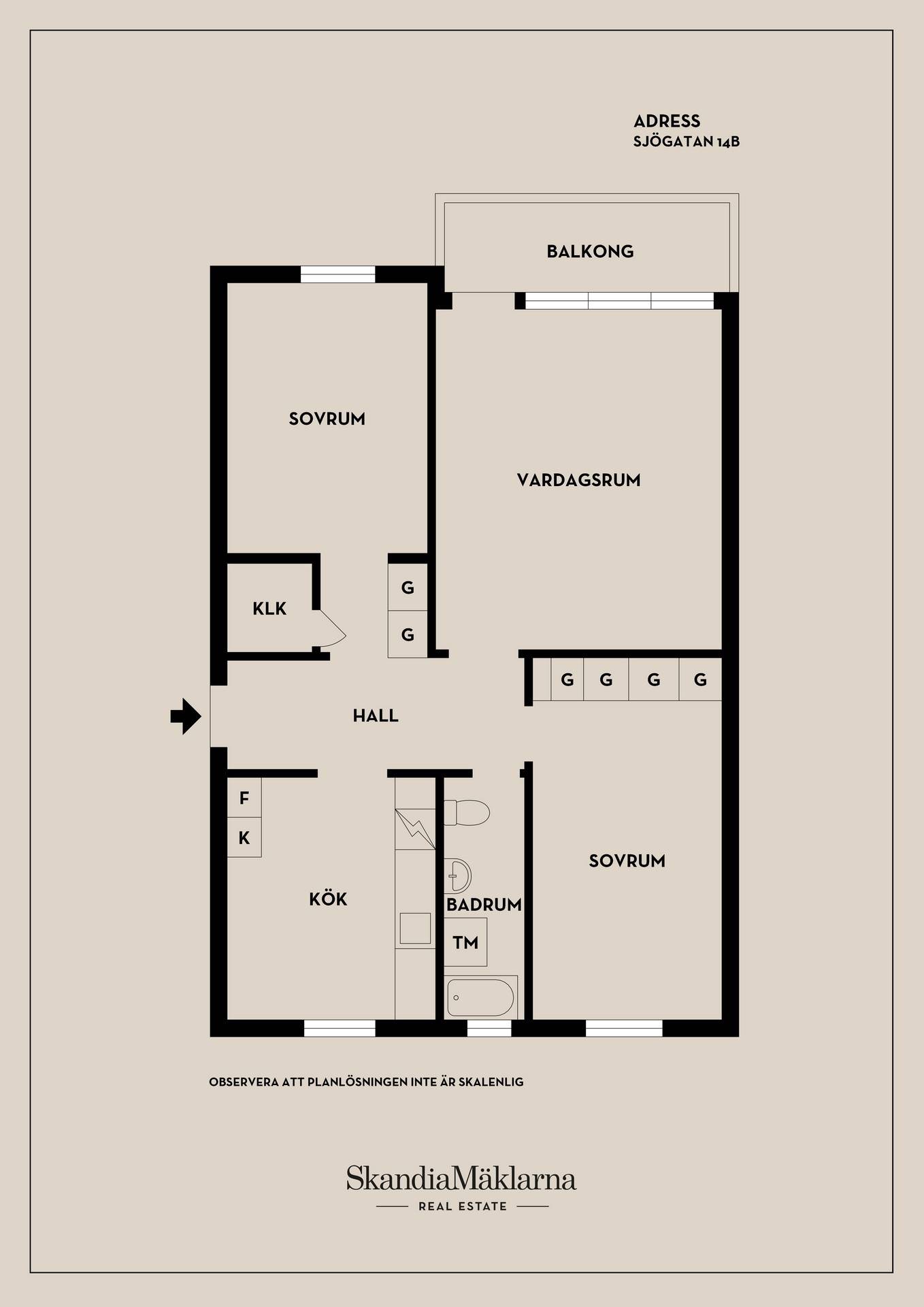 3 rum Lägenhet på Sjögatan 14B Oxelösunds kommun - bild 19