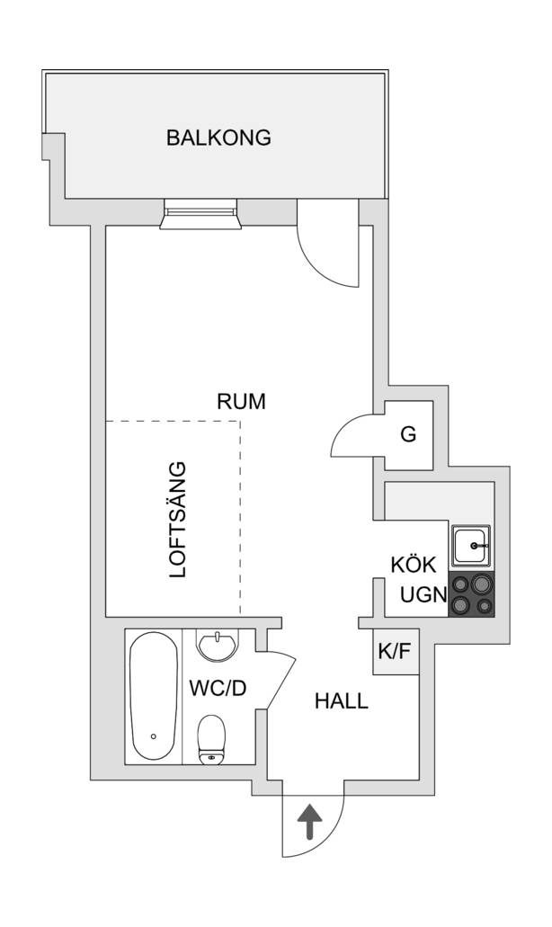 1 rum Lägenhet på Åsögatan 92, 4 tr Södermalm - Katarina Stockholms kommun - bild 17