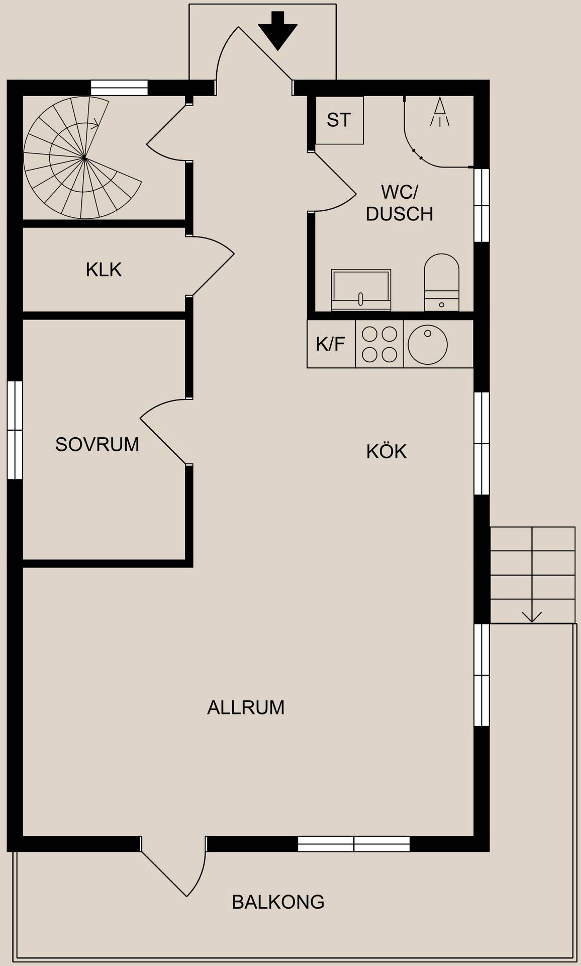 4 rum Villa på Haganäsvägen 18 Kvarsebo Norrköpings kommun - bild 45