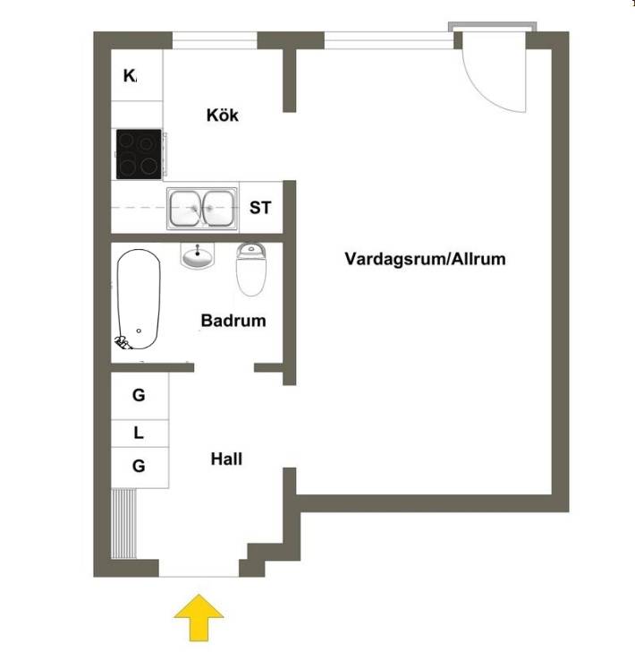 1 rum Lägenhet på Ellen Keys gata 73 Fruängen Stockholms kommun - bild 25