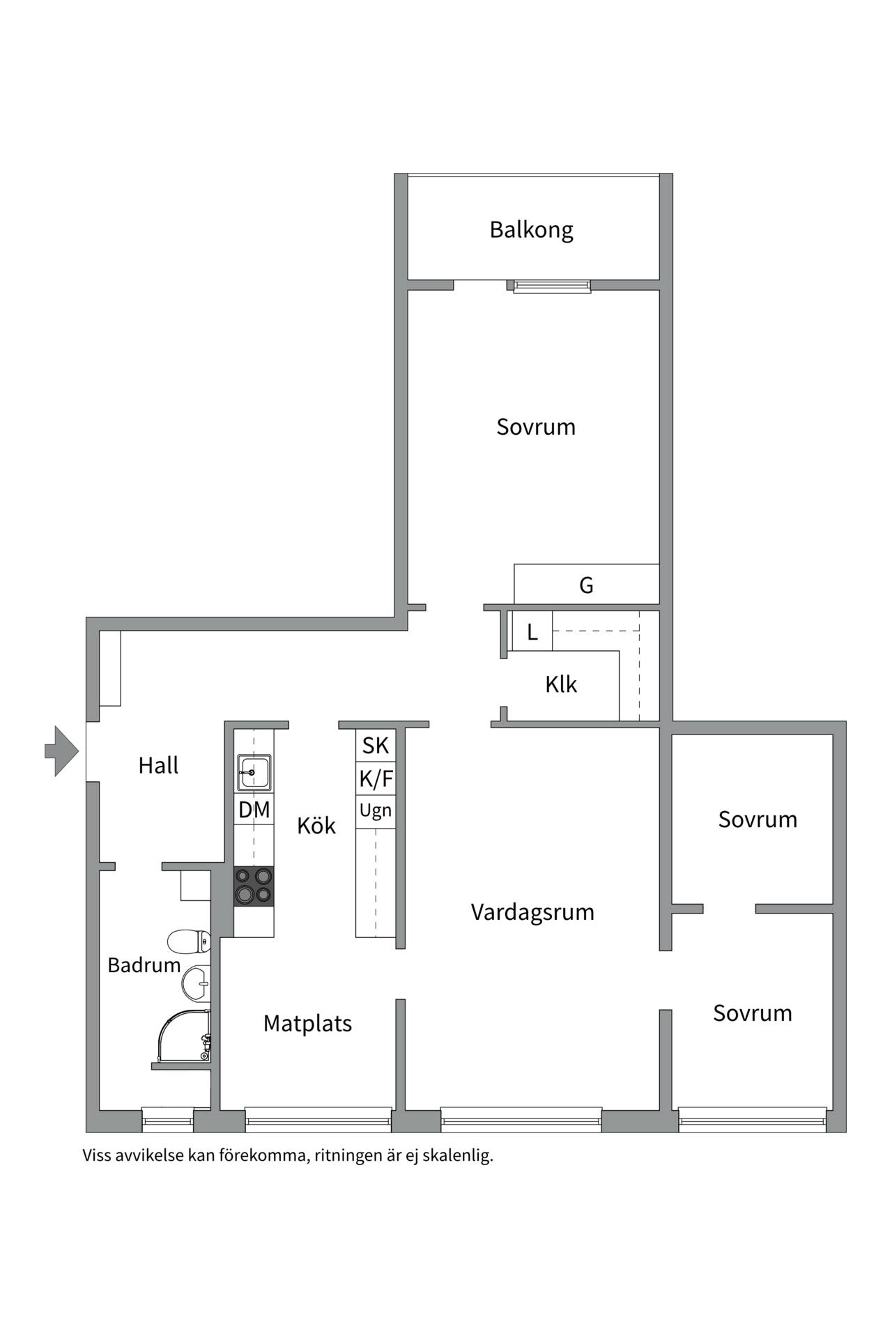 3 rum Lägenhet på Österängsgatan 26 B Fålhagen Uppsala kommun - bild 21