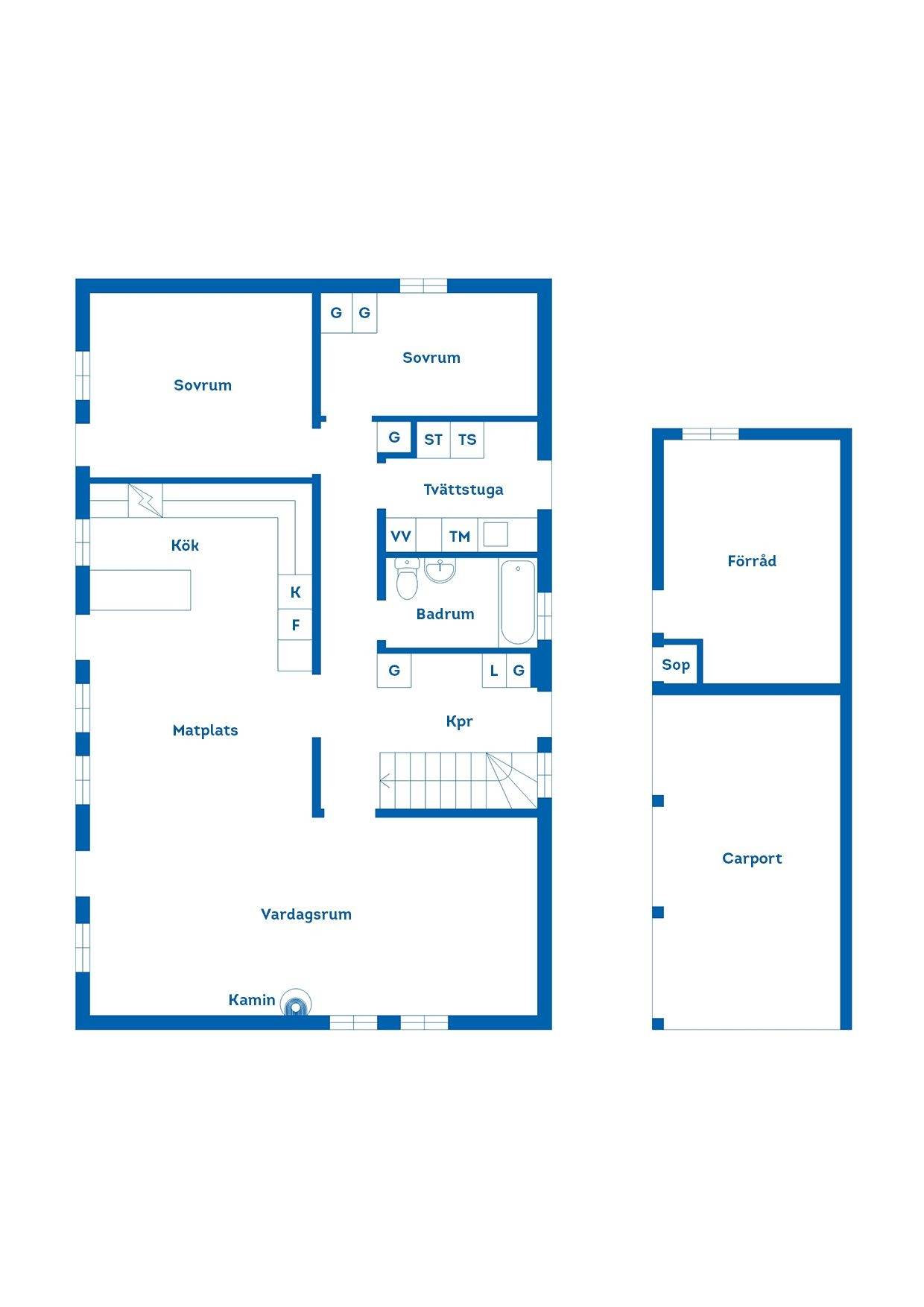 6 rum Villa på Lertagsvägen 1 Korpadalen Karlshamns kommun - bild 32