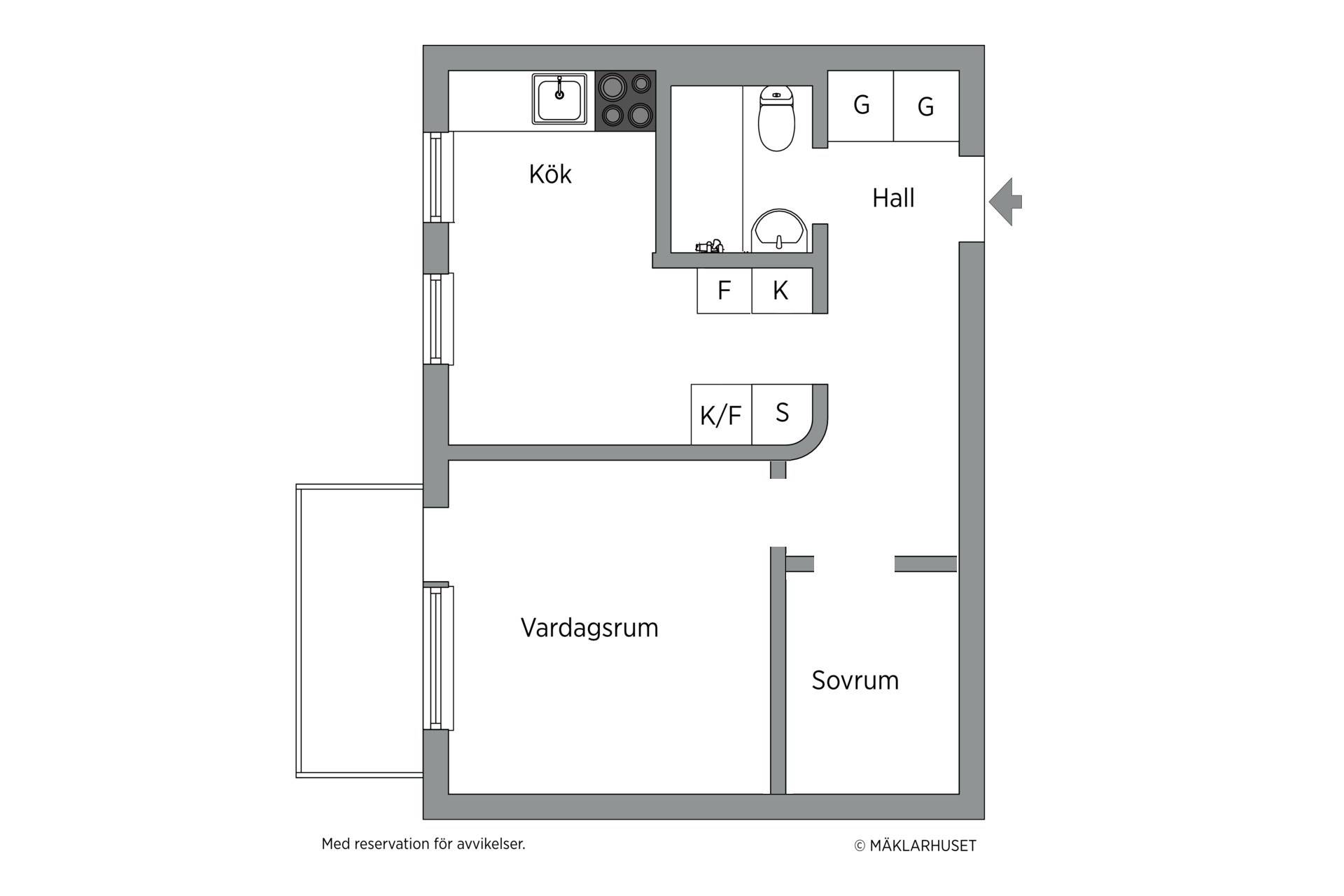 2 rum Lägenhet på Gesundaplan 57 Bromma - Traneberg Stockholms kommun - bild 14