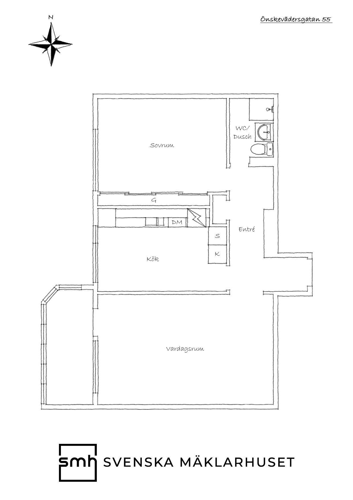 2 rum Lägenhet på Önskevädersgatan 55 Biskopsgården Göteborgs kommun - bild 19