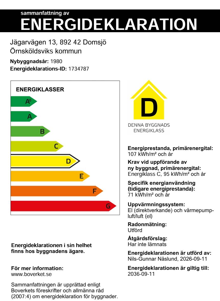 5 rum Villa på Jägarvägen 13 Domsjö Örnsköldsviks kommun - bild 30