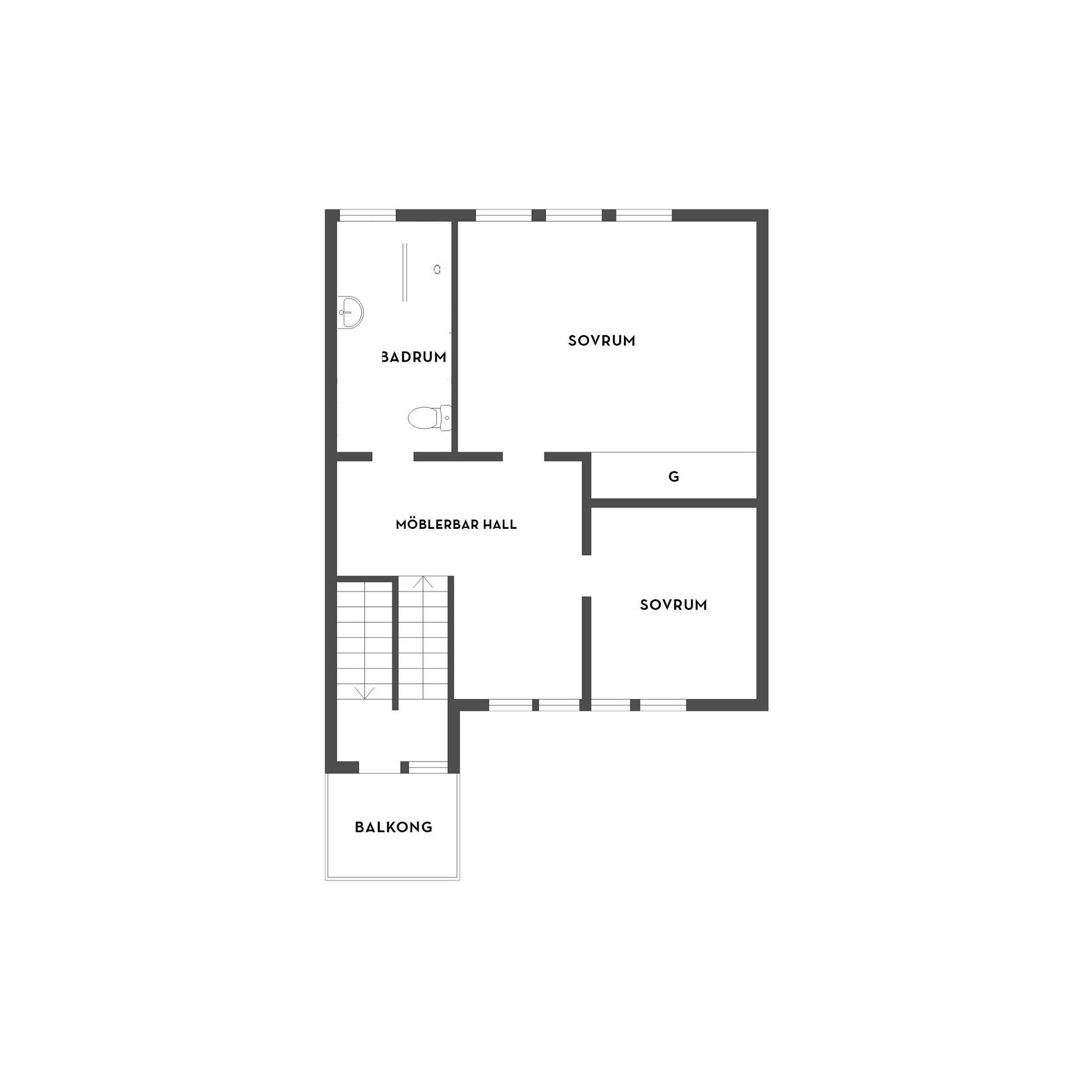 6 rum Parhus på Kungsvägen 65 Lasarettsområdet/Djurgården Eskilstuna kommun - bild 34
