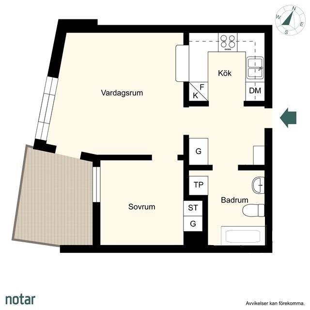 2 rum Lägenhet på Högviltsgatan 9, 2tr Norra Djurgårdsstaden Stockholms kommun - bild 16