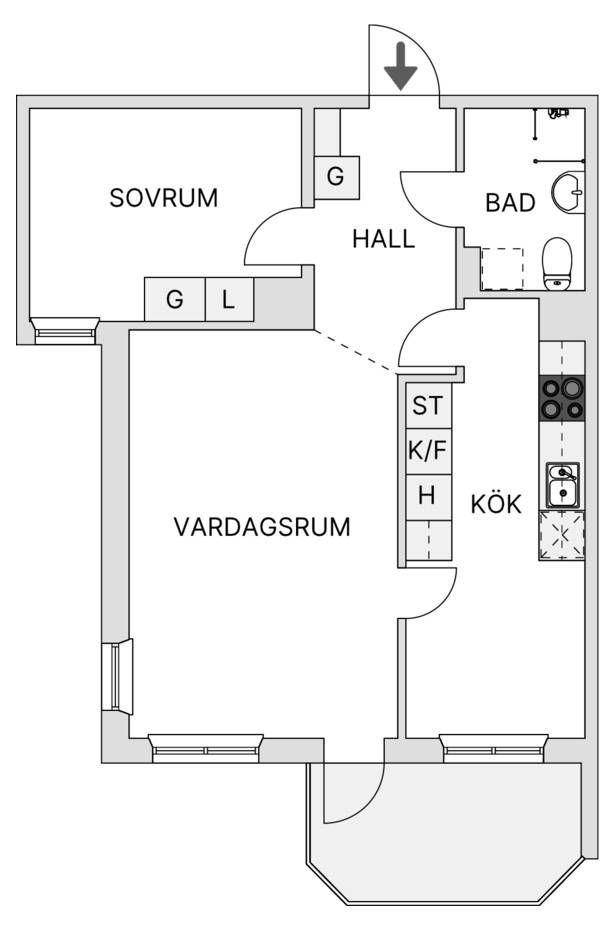 1.5 rum Lägenhet på Slussbrovägen 51 Runö Österåkers kommun - bild 14