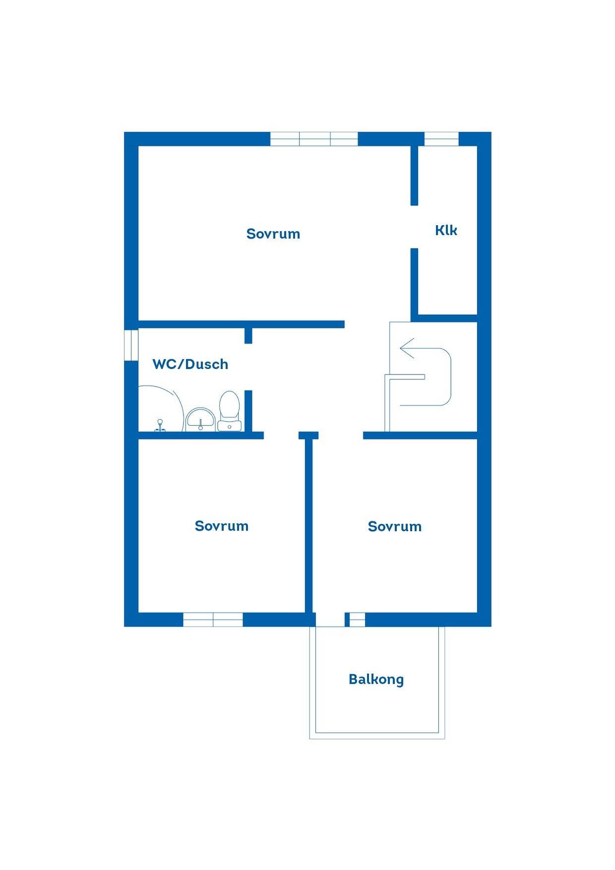 4 rum Radhus på Stenvägen 77A Slottsbrinken Strängnäs kommun - bild 45