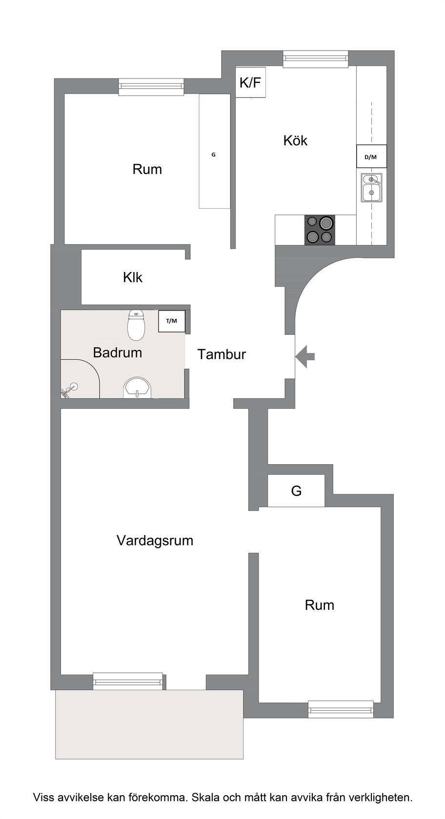 3 rum Lägenhet på Gustafsvägen 14B Råsunda Solna kommun - bild 23