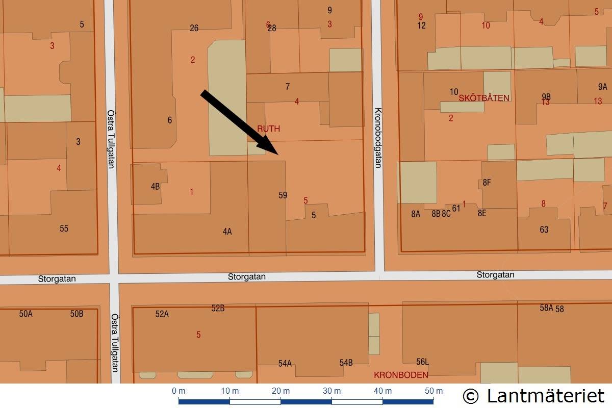 11 rum Villa på Kronobodgatan 5, Storgatan 59 Hudiksvall Hudiksvalls kommun - bild 50