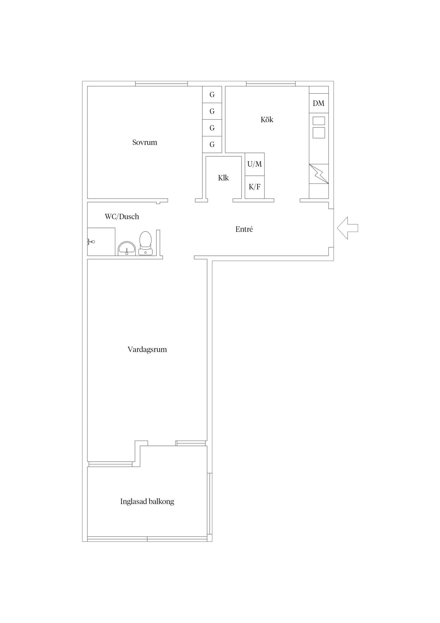 2 rum Lägenhet på Ståthållaregatan 54B Södra området Kalmar kommun - bild 17