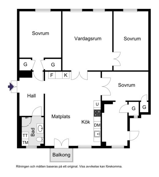5 rum Lägenhet på Kanalgatan 28A Kristianstad - Östermalm Kristianstads kommun - bild 26