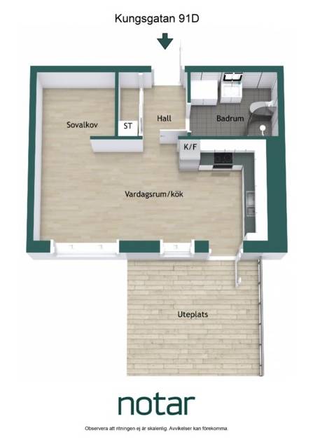 1 rum Lägenhet på Kungsgatan 91D Kungsängen - Industristaden Uppsala kommun - bild 21