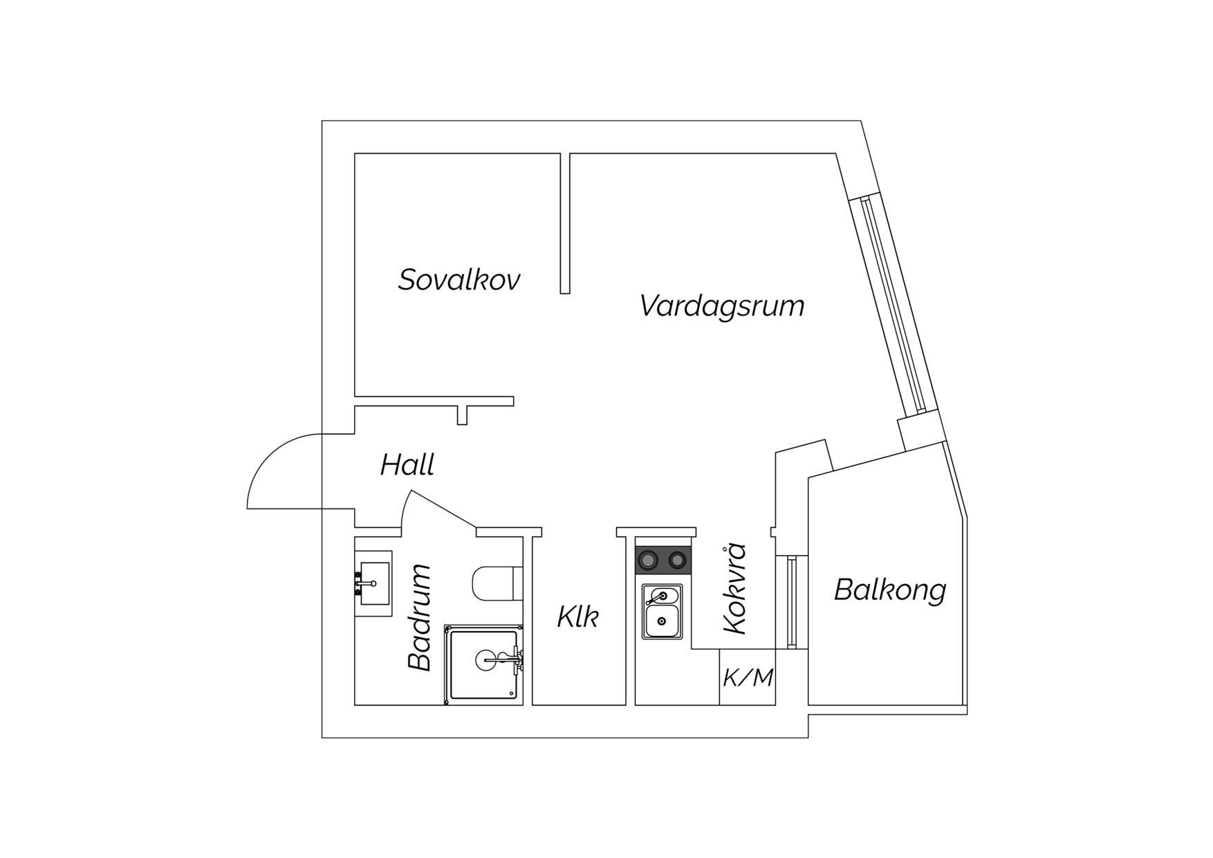 1 rum Lägenhet på Staketgatan 29 Centralt Norr Gävle kommun - bild 20